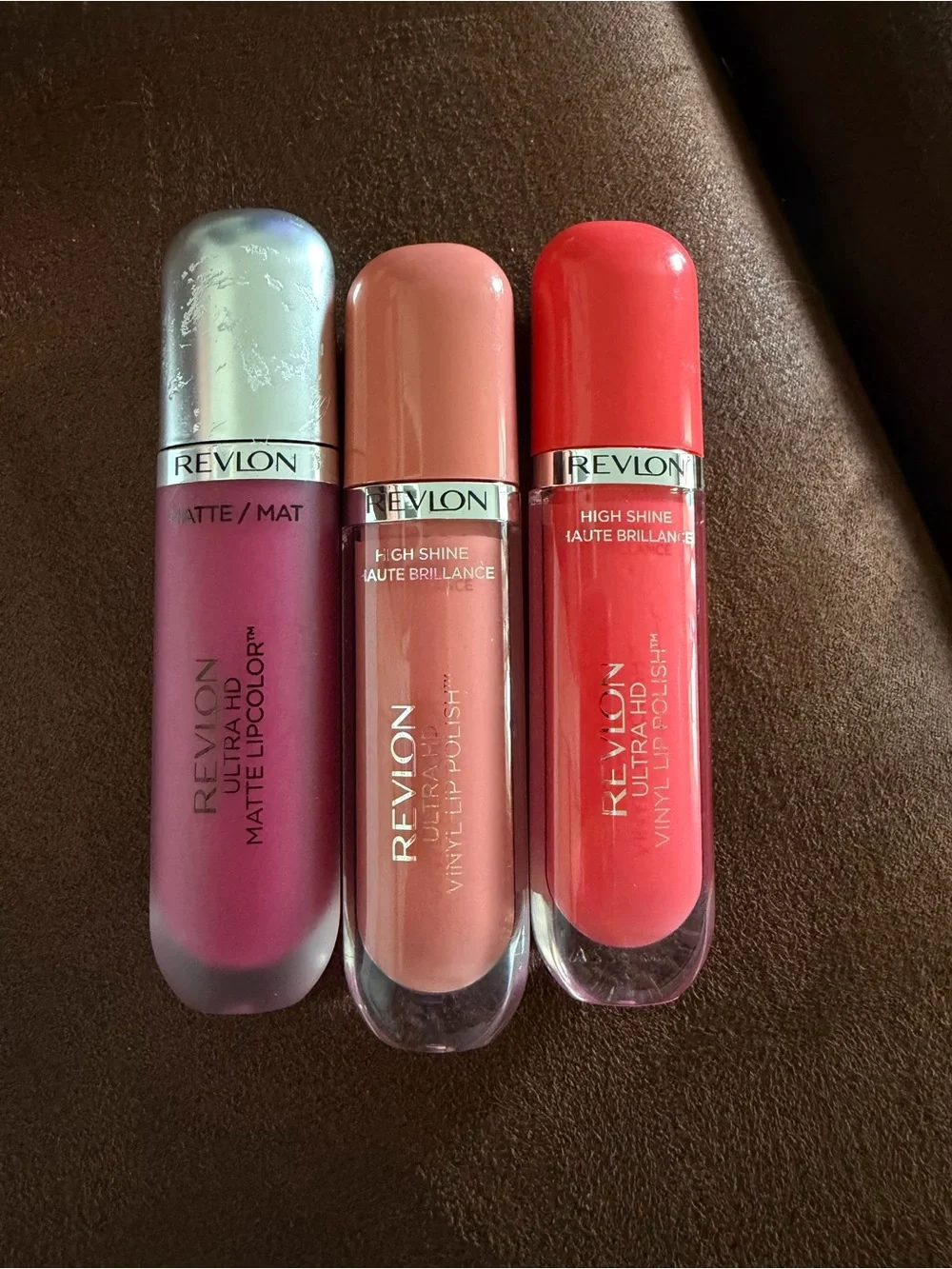 3 pieces Revlon Women Makeup Lip Color Duo - Coral, Nude, Berry